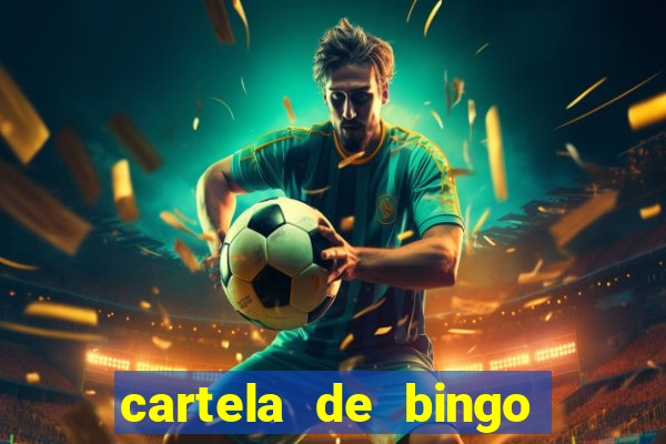 cartela de bingo pra imprimir